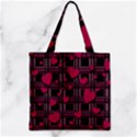 Zipper Grocery Tote Bag 