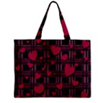 Harts pattern Zipper Mini Tote Bag