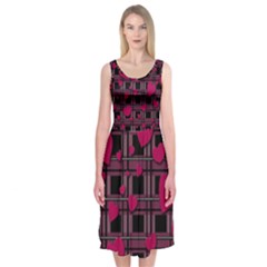 Harts pattern Midi Sleeveless Dress from ArtsNow.com