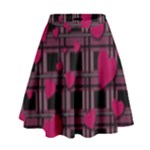 Harts pattern High Waist Skirt