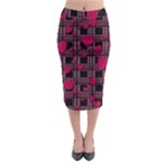 Harts pattern Midi Pencil Skirt