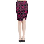 Harts pattern Midi Wrap Pencil Skirt