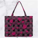 Harts pattern Medium Zipper Tote Bag