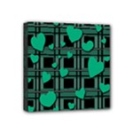 Green love Mini Canvas 4  x 4 