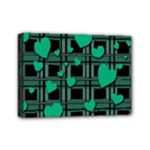 Green love Mini Canvas 7  x 5 