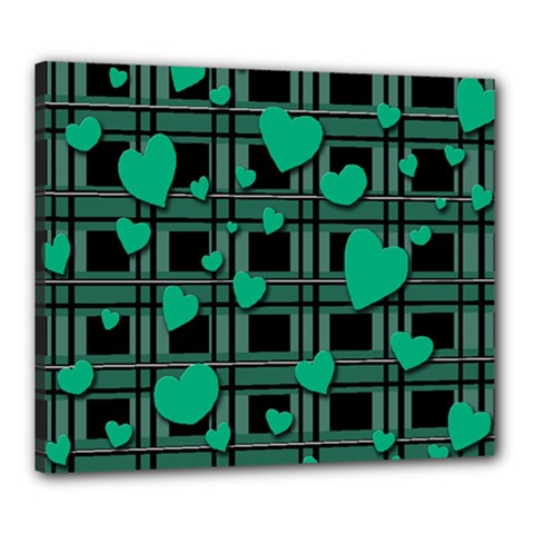 Green love Canvas 24  x 20  from ArtsNow.com