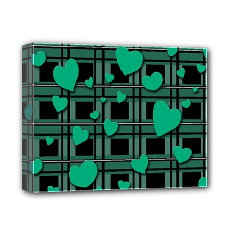 Green love Deluxe Canvas 14  x 11  from ArtsNow.com