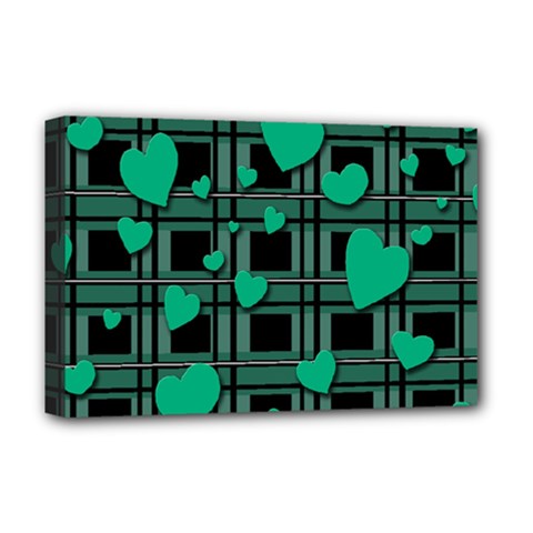 Green love Deluxe Canvas 18  x 12   from ArtsNow.com