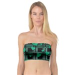 Green love Bandeau Top