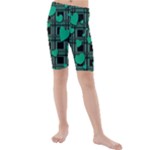 Green love Kids  Mid Length Swim Shorts