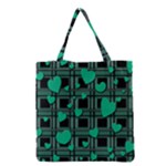 Green love Grocery Tote Bag