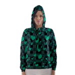 Green love Hooded Wind Breaker (Women)