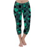 Green love Capri Winter Leggings 