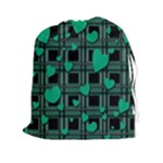 Green love Drawstring Pouches (XXL)