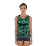 Green love Women s Sport Tank Top 