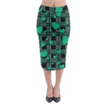 Green love Midi Pencil Skirt