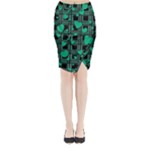 Green love Midi Wrap Pencil Skirt