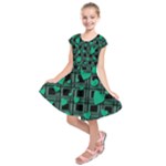 Green love Kids  Short Sleeve Dress