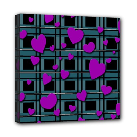 Purple love Mini Canvas 8  x 8  from ArtsNow.com