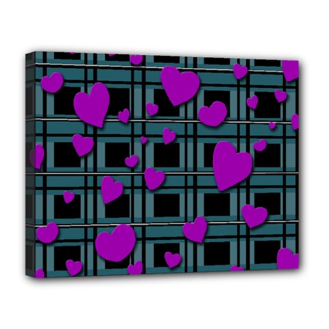 Purple love Canvas 14  x 11  from ArtsNow.com
