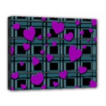 Purple love Canvas 14  x 11 