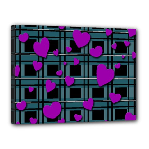 Purple love Canvas 16  x 12  from ArtsNow.com