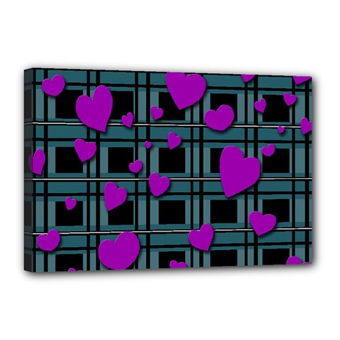 Purple love Canvas 18  x 12  from ArtsNow.com