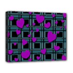 Purple love Deluxe Canvas 20  x 16  