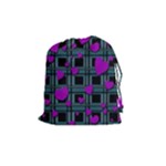 Purple love Drawstring Pouches (Medium) 