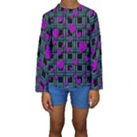 Purple love Kids  Long Sleeve Swimwear