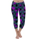 Purple love Capri Winter Leggings 