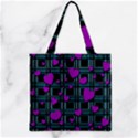 Zipper Grocery Tote Bag 