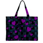 Purple love Zipper Mini Tote Bag