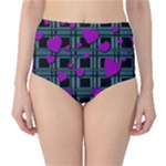 Purple love High-Waist Bikini Bottoms