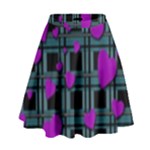 Purple love High Waist Skirt