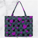 Purple love Medium Zipper Tote Bag