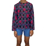 Decorative love Kids  Long Sleeve Swimwear