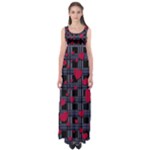 Decorative love Empire Waist Maxi Dress