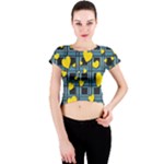 Love design Crew Neck Crop Top