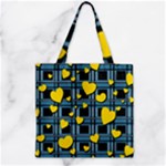 Love design Zipper Grocery Tote Bag