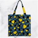 Zipper Grocery Tote Bag 