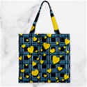 Zipper Grocery Tote Bag 