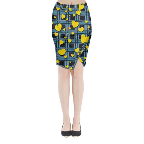 Love design Midi Wrap Pencil Skirt from ArtsNow.com