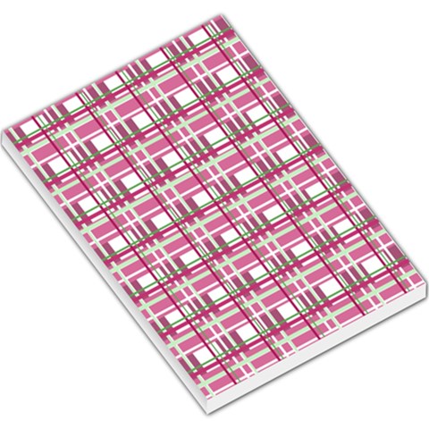 Pink plaid pattern Large Memo Pads from ArtsNow.com