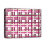 Pink plaid pattern Deluxe Canvas 14  x 11 