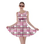 Pink plaid pattern Skater Dress