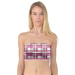 Pink plaid pattern Bandeau Top