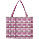 Pink plaid pattern Mini Tote Bag