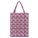 Pink plaid pattern Classic Tote Bag