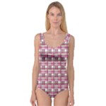 Pink plaid pattern Princess Tank Leotard 